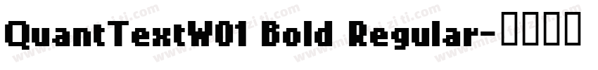 QuantTextW01 Bold Regular字体转换